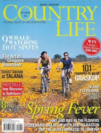 Cover of South African Country Life Magazine - Issue 218 - September 2014