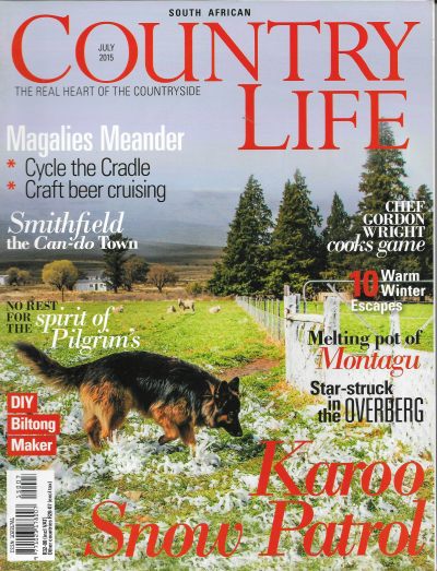 Cover of South African Country Life Magazine - Issue 228 - July 2015
