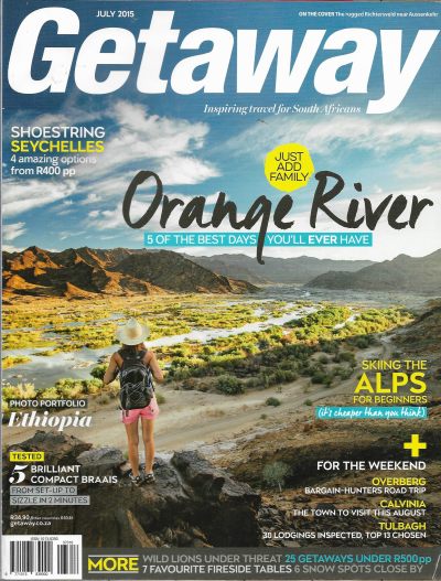 Cover of Getaway Magazine - Volume 27 Number 4 - July 2015