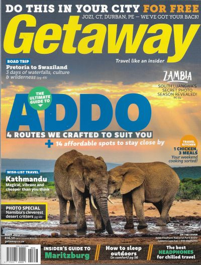 Cover of Getaway Magazine - Volume 29 Number 2 - May 2017