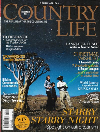 Cover of South African Country Life Magazine - Issue 257 - December 2017
