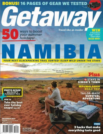 Cover of Getaway Magazine - Volume 29 Number 9 - December 2017