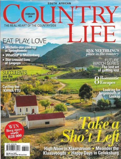 Cover of South African Country Life Magazine - Issue 259 - February 2018