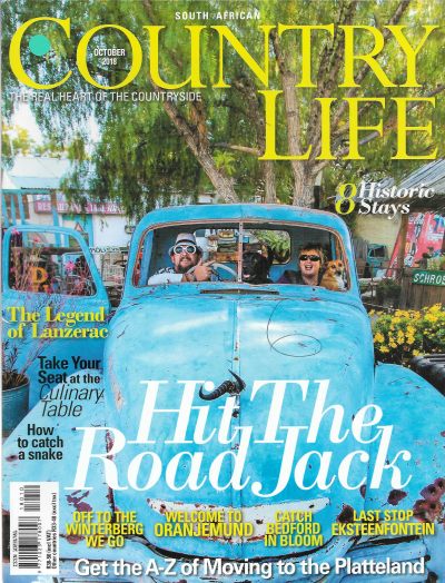 Cover of South African Country Life Magazine - Issue 267 - October 2018