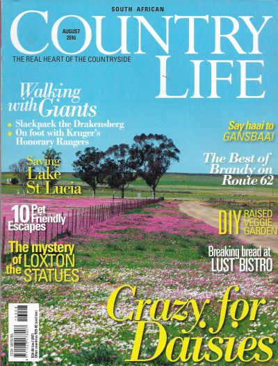 Cover of South African Country Life Magazine - Issue 241 - August 2016
