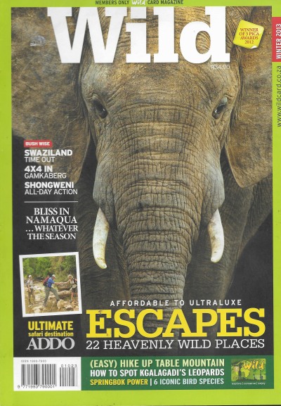 Cover of Wild Magazine - Issue 23 - Winter 2013