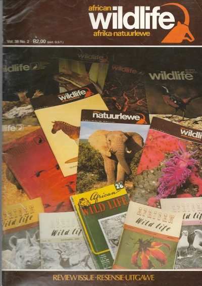 Cover of African Wildlife - Vol 38 No 2 - 1984