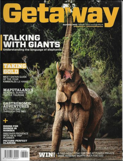 Cover of Getaway Magazine - Volume 35 Number 2 - September 2023