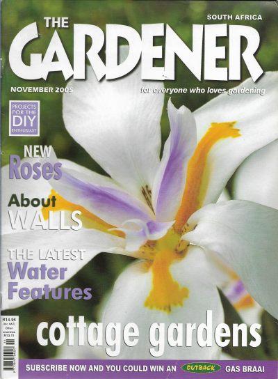 Cover of The Gardener South Africa Magazine - November 2005