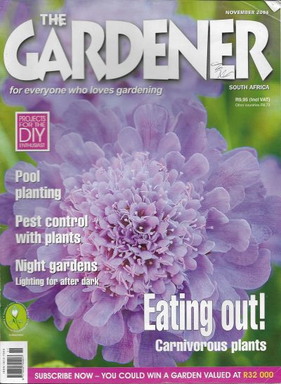 Cover of The Gardener South Africa Magazine - November 2004