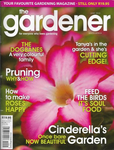 Cover of The Gardener South Africa Magazine - June 2010