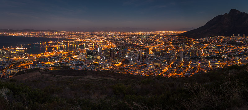 Cape Town at night