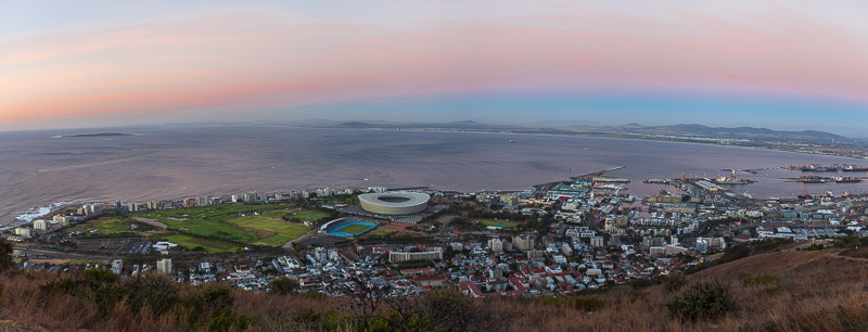 Cape Town from Leeukop lookout point