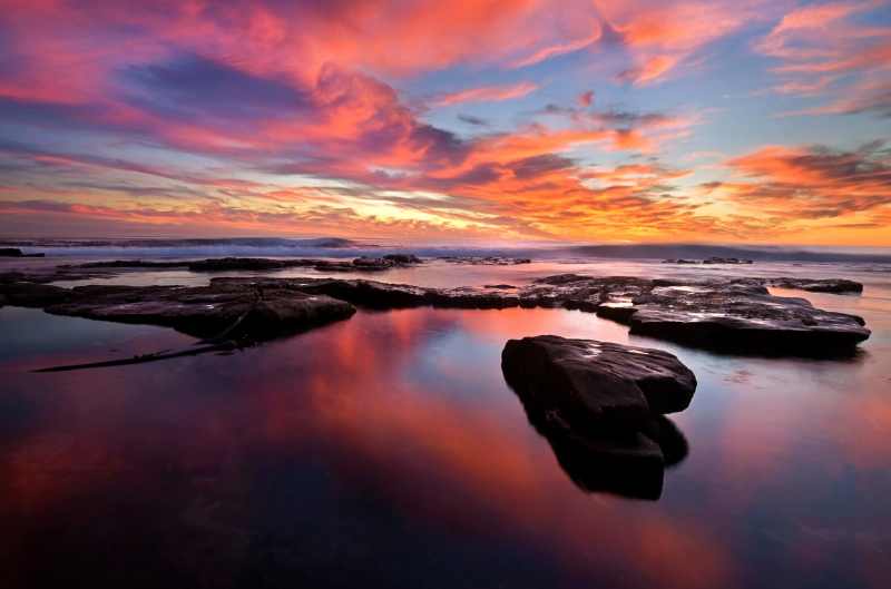 A stunning sunset at Kommetjie