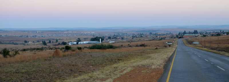 View approaching Amsterdam from Piet Retief