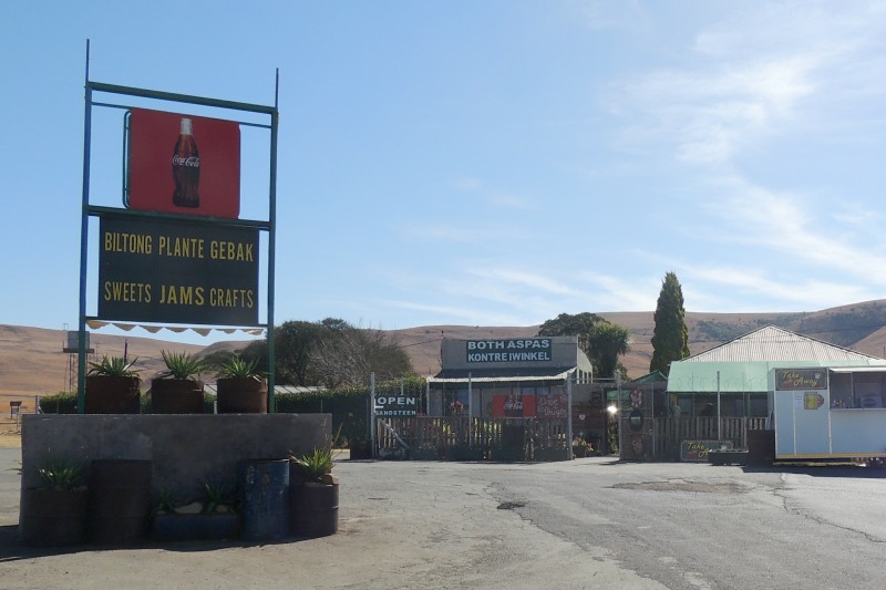 Shops at the bottom of the pass